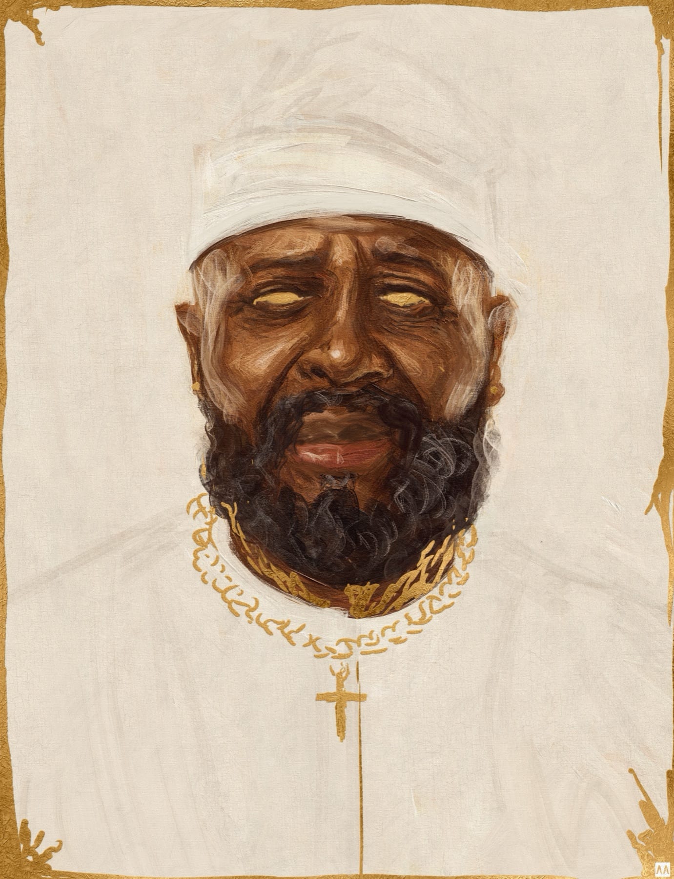 Midas, Mixed media on canvas, 2026, by Anthony Azekwoh
