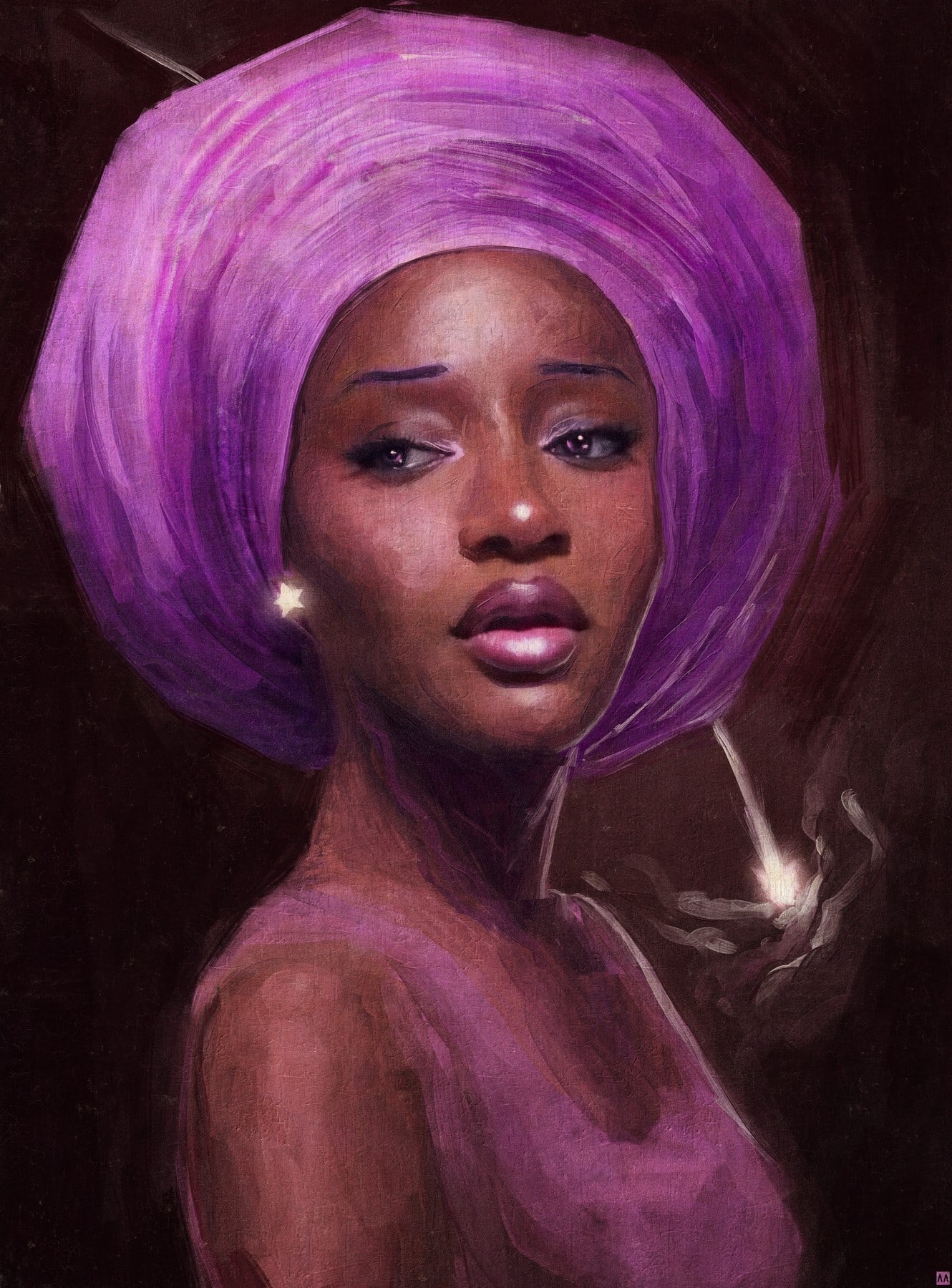 Ayra, Mixed media on canvas, 2026, by Anthony Azekwoh
