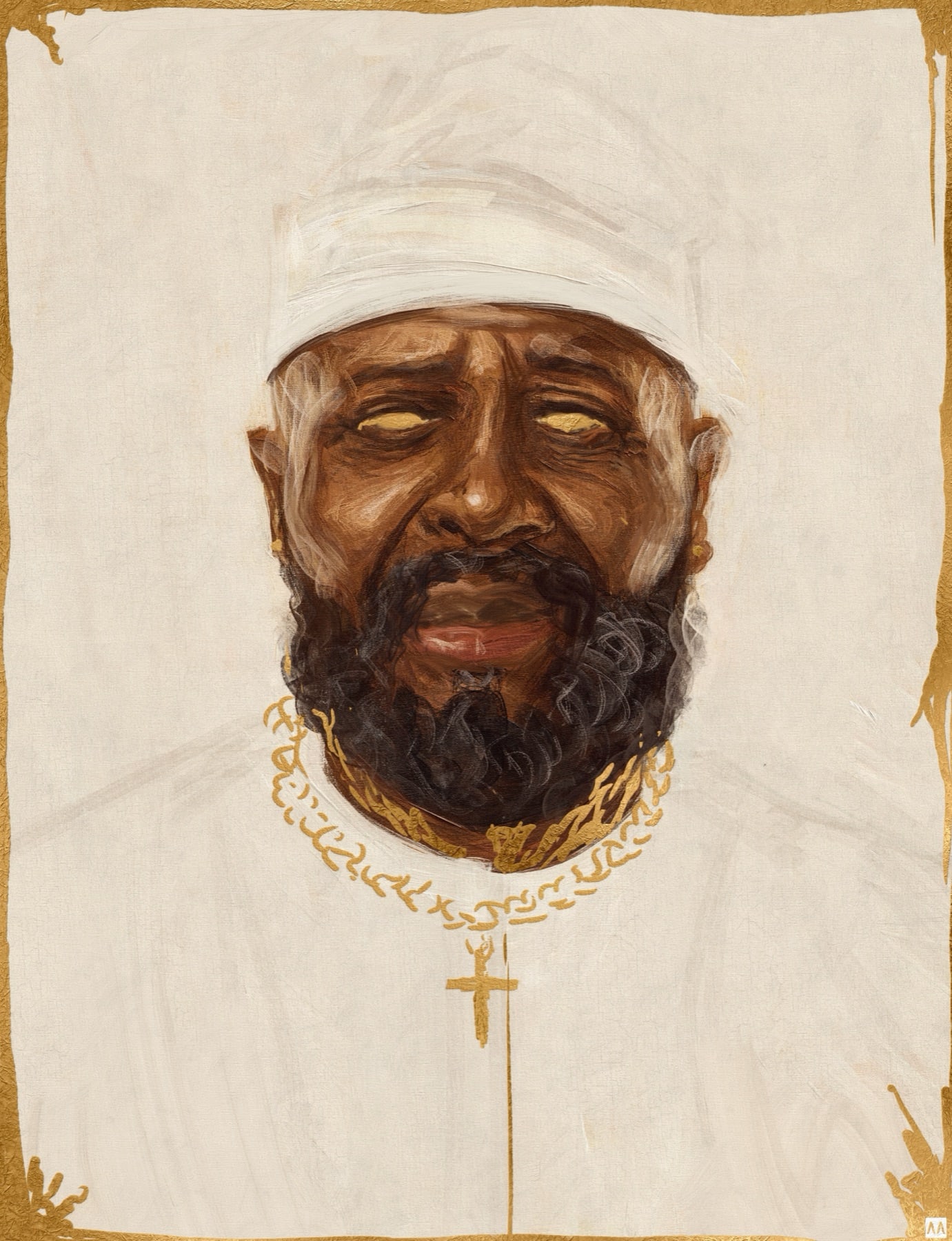 Midas, Mixed media on canvas, 2026, by Anthony Azekwoh